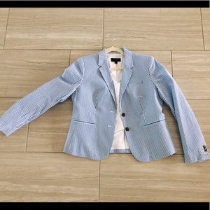 Seersucker J Crew Blazer NWOT